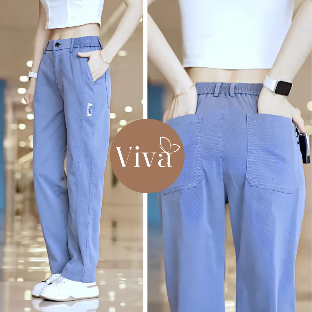 [Pagá 2, Llevá 3] Pantalón Femenino Aurora en Tela de Seda Hielo y Poliéster (¡Tu Nueva Prenda Favorita!)
