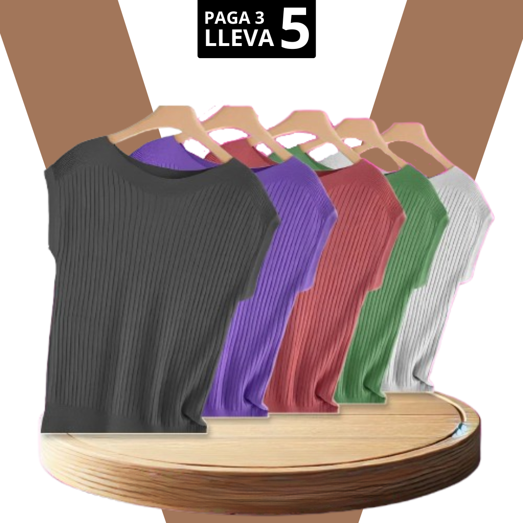 [Pagá 3, Llevate 5] Remeras Luna de Manga Corta en Lyocell y Poliéster (¡La Más Querida!)