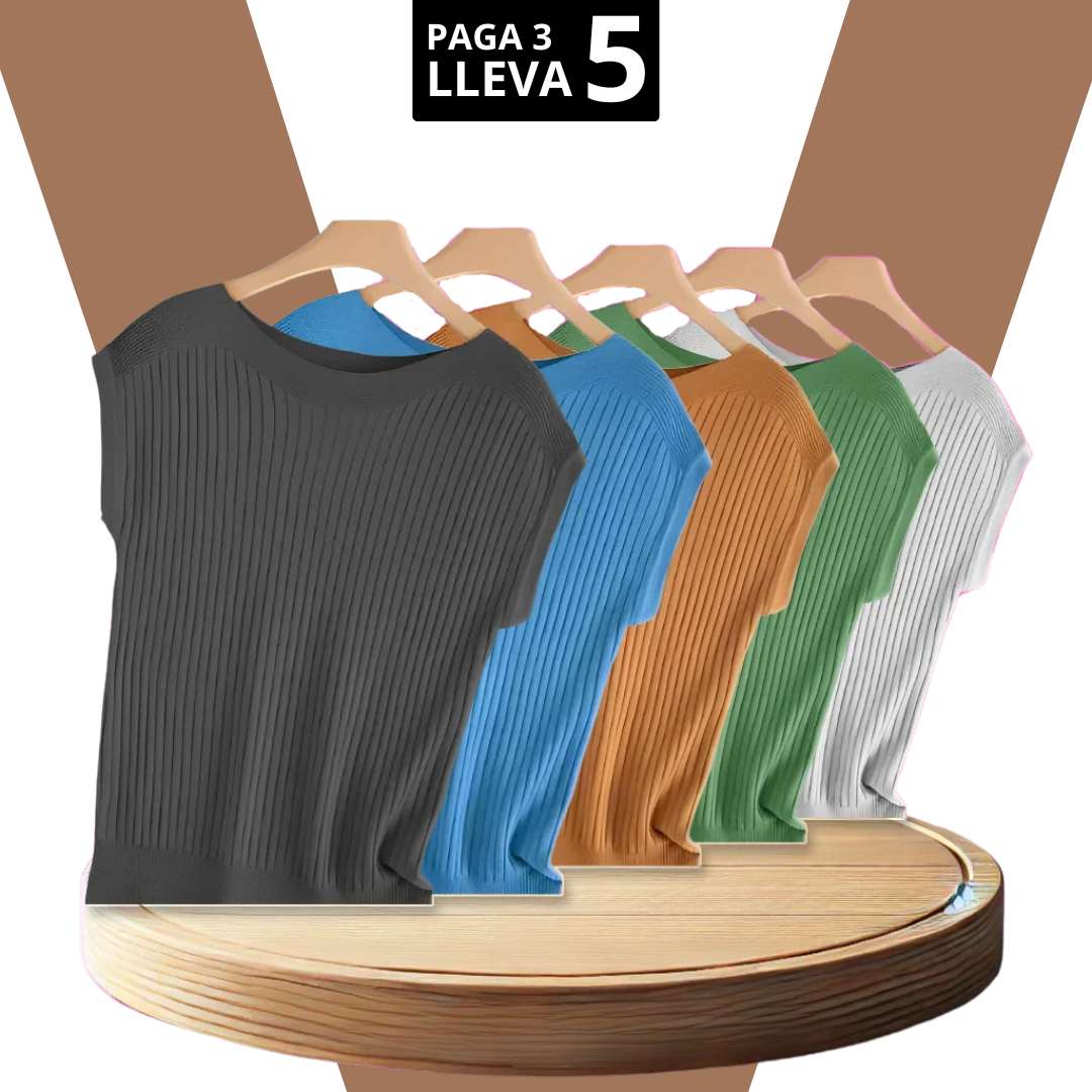 [Pagá 3, Llevate 5] Remeras Luna de Manga Corta en Lyocell y Poliéster (¡La Más Querida!)